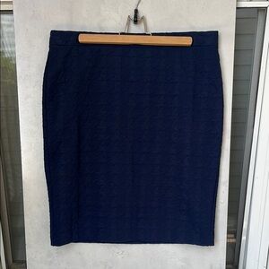Ann Taylor Navy Blue Soft and Stretchy Pencil Skirt 💙 Size L